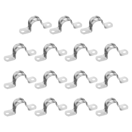 15個22mm(7/8")ケーブルクランプ 304ステンレス鋼被覆クッション付き絶縁ケーブルクランプ2穴U字管ストラップクランプ ラインパイプホースワイヤーコード取り付け用 シルバー 15個22mm(7/8")ケーブルクランプ 304ステンレス鋼被覆クッション付き絶縁ケーブルクランプ2穴U字管ストラップクランプ ラインパイプホースワイヤーコード取り付け用 シルバー