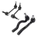 X AUTOHAUX 4pcs フロントサスペンションキット アウタータイロッドエンド フロントスウェイバーリンク ジープに対応 グランドチェロキー 2011-...