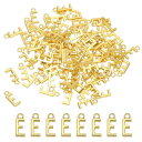 PATIKIL レター装飾 100個 アルファベットイニシャルペンダント装飾バルクかわいいDIY宝石メイキングブレスレットイヤリングネックレスキーチェーンクラフ...