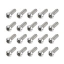 トルクスセキュリティ機械ねじ パンヘッドねじ インサイドコラム 304ステンレス鋼 ファスナーボルト M8x25 mm 20個