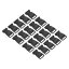 PATIKIL プラスチックバックル 80個入り クイックサイドリリースクリップ ストラップ ウェビング ベルト クラフト バックパックの修理 縫製プロジェクト用 ブラック 20 mm