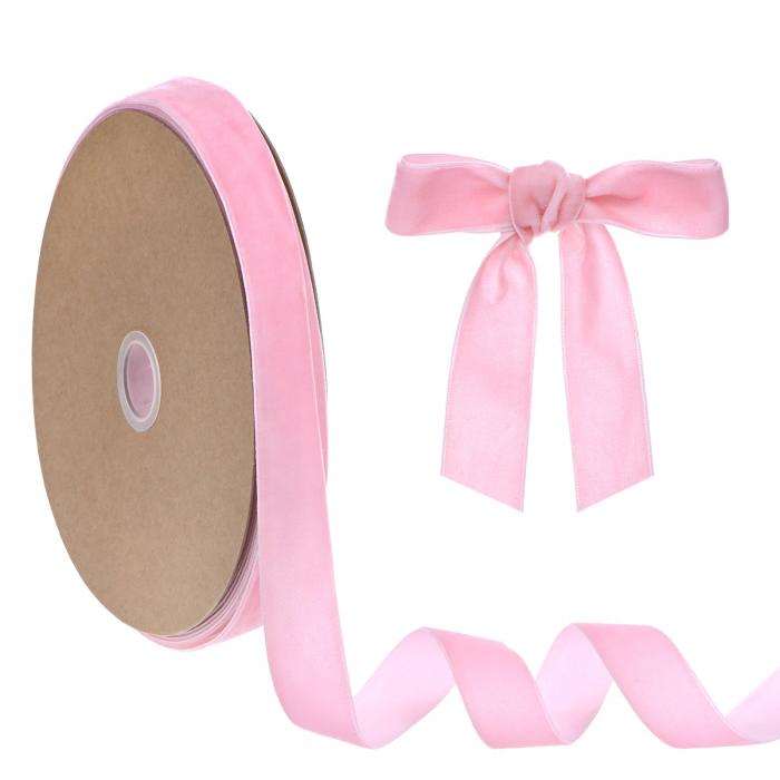 M METERXITY 薄いベルベットリボン 1"25ヤード片面クリスマスリボン クリスマスツリー/ギフト包装/花束..