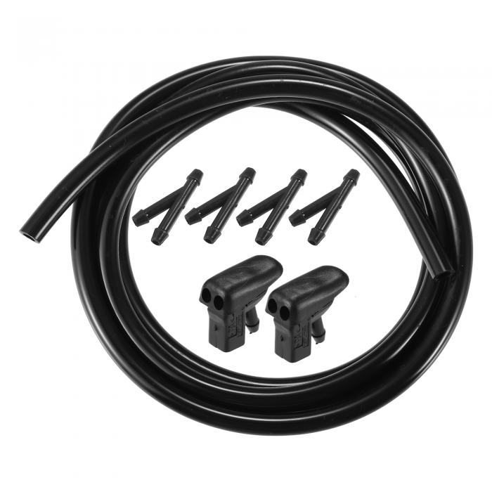 ACROPIX フロントガラスワイパーウォッシャーノズルスプレージェット Jaguarに対応 x Typeに対応 ブラック 7個