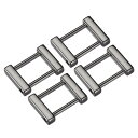 財布ストラップリング 金属 ねじ込み シャックル 交換用 バックル レザー バッグ クラフト DIY アクセサリー用 長さ25mm ダークグレー 4個