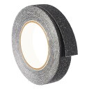 PATIKIL 10m x 25mm 滑り止めストラップ 滑り止めテープ 牽引テープ 防水つや消し 屋外屋内用 階段用 ブラック