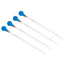 PATIKIL 目盛り付きスポイトピペキット 4本 10ml ホウケイ酸ガラス ピペ ゴムキャップ付き 移送液用 ラボ 化学用 クリア(4)