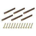 6個セットのウッド引き出し取っ手とネジセット 192mm/7.56