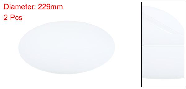 PATIKIL ランプシェードディフューザー、2個セット、9"直径のラウンドディフューザー、ドラム型ランプシェードやペンダントライトに適用、DIYライトシールド、9.5-11"の開口部に適合、フロストホワイト [2]