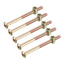 家具ボルトナット ボルトアソートメントキット M6x85mm ネジ長さ51.4mm 5セット入り