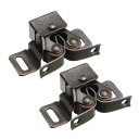 ローラーキャッチ ボールラッチ ダブルボール 鉄素材 銅のトーン 46 x 29 x 20mm 2枚入り(3)