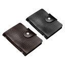 PATIKIL クレジットカードホルダー 2個 スリムな財布 レザー財布 名刺収納 収納プロテクター 20個と24個カードスロット付き ブラウン ブラック