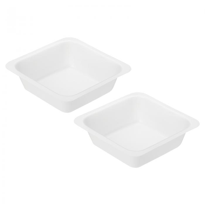 PATIKIL 角型計量ボート 5個 プラスチック 100mL 中型 使い捨て パウダーディスペンサー 計量混合用 ホ..