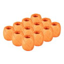 PATIKIL 12巻 ラフィアリボン 20M/22ヤード 包装紙 麻ひも お祭りのギフト 花屋 ブーケ DIY クラフト 織物用 オレンジ