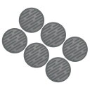 ドリンクコースター 6個セット シリコン製ドリンクコースター 丸型の滑り止め耐熱コースター バー クラブ オフィス コーヒーテーブル用 グレー