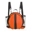 PATIKIL バスケットボールバッグ スポーツバックパック サイズ7 75cm 防水ボールバッグキャリアホルダー 調整可能なショルダーストラップが二つ付き 2サイドメッシュポケット サッカー用 フットボール用 バレーボール用 オレンジ