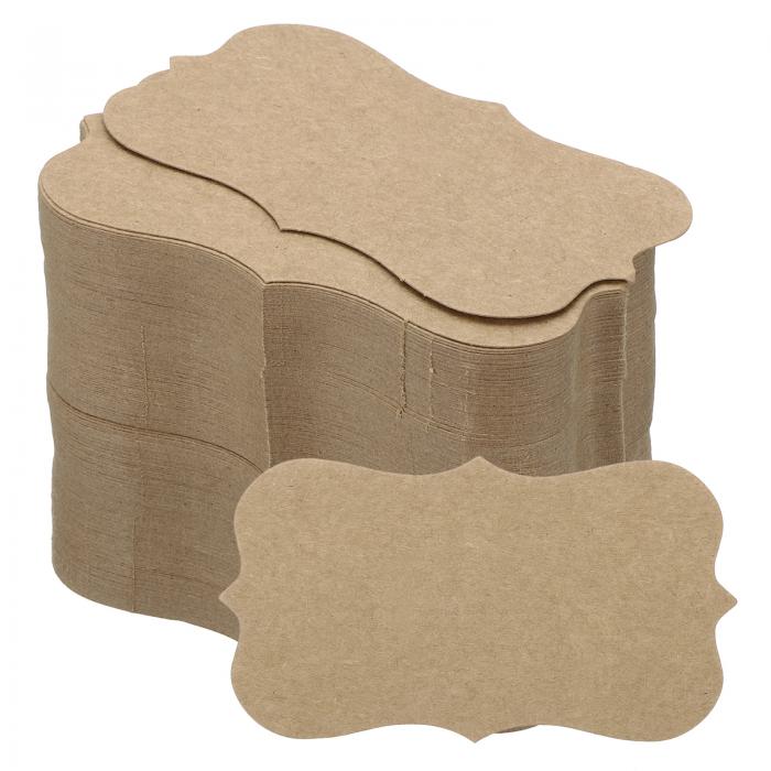 PATIKIL 50 x 90 mm ブランクペーパー名刺 200個 小型インデックス フラッシュ カード 言葉メッセージノートカード ミニ紙タグ レース DI...