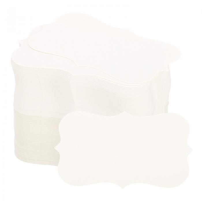 PATIKIL 50 x 90 mm ブランクペーパー名刺 200個 小型インデックス フラッシュ カード 言葉メッセージノートカード ミニ紙タグ レース DI...