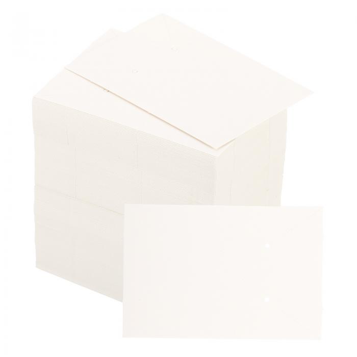 PATIKIL 60 x 90 mm ブランクペーパー名刺 200個 スモールインデックスカード フラッシュカード メッセージノートカード ミニタグ 穴付き DIYスクラップブッキング用 ホワイト 1