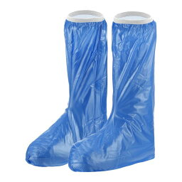 PATIKIL XXXL 防水レインブーツ靴カバー 1ペア PVC 再利用可能 滑り止めオーバーシューズ 雨よけ スノーブーツプロテクター ジッパー付き 雨のアウトドア用 ブルー
