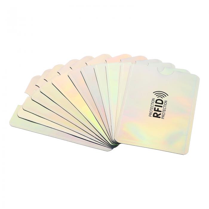 PATIKIL RFIDブロッキングスリーブ 24個 アルミニウム ID盗難防止 クレジットカード用安全保護ホルダースリーブ NFC財布用 シルバー