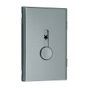 PATIKIL 1個の名刺入れ、サムドライブ名刺入れ、ポータブル名刺入れ、合金製スライド式カードケース、ビジネスミーティング用、グレー