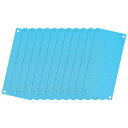 アルミニウムブランクタグ 80 x 40 x 0.5 mm 長方形 彫刻ブランクカード 4穴付き 機械銘板DIYラベルタグ用 12個 (ウォーターブルー)