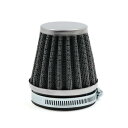オートバイ エアフィルター ブラック 汎用 先細る 60mm オートバイ エアクリーナー 吸気 フィルター カフェ レーサー