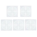 PATIKIL 4セグメントマンダラステンシル 5個入り 50 mm マンダラ ステンシル 再利用可能なマンダラ テンプレート ペイントツール 木布ガラス壁への...