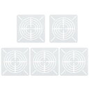 PATIKIL 4セグメントマンダラステンシル 5個入り 90 mm マンダラ ステンシル 再利用可能なマンダラ テンプレート ペイントツール 木布ガラス壁への...