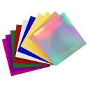 PATIKIL 12" x 12" メタリックミラーボードシート 30パック 10色 カードストックホイルボード反射シート 250gsm スクラップブックポスター DIYクラフト招待カード用