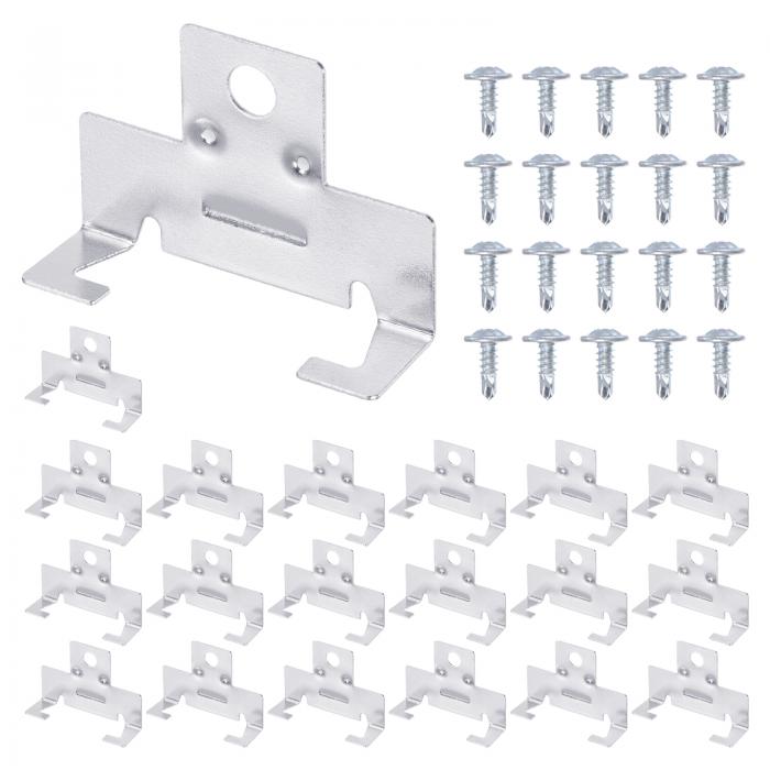 PATIKIL 20個 埋め込みライトクリップ 1.5"×0.45"の金属製カン埋め込みライト房屋Cクリップ 埋め込み照..