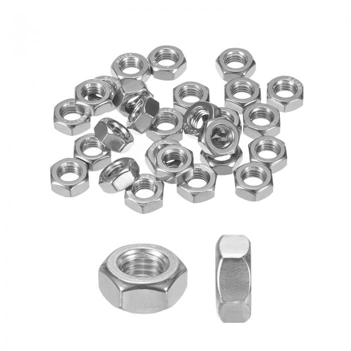 M METERXITY 50個入り メトリック六角ナット M10 x 1.5mm ステンレス鋼 六角ナット メトリックナット 機械/自動車/修理/産業用