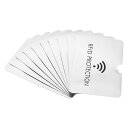 PATIKIL RFIDブロッキングスリーブ 10個 アルミニウム ID盗難防止 クレジットカード用安全な保護ホルダースリーブ NFC財布用 ホワイト