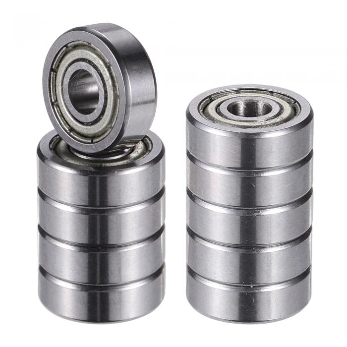 ACROPIX シールド単列深溝玉軸受 シルバートーン 604ZZ 4x12x4mm ダブル 金属 10個