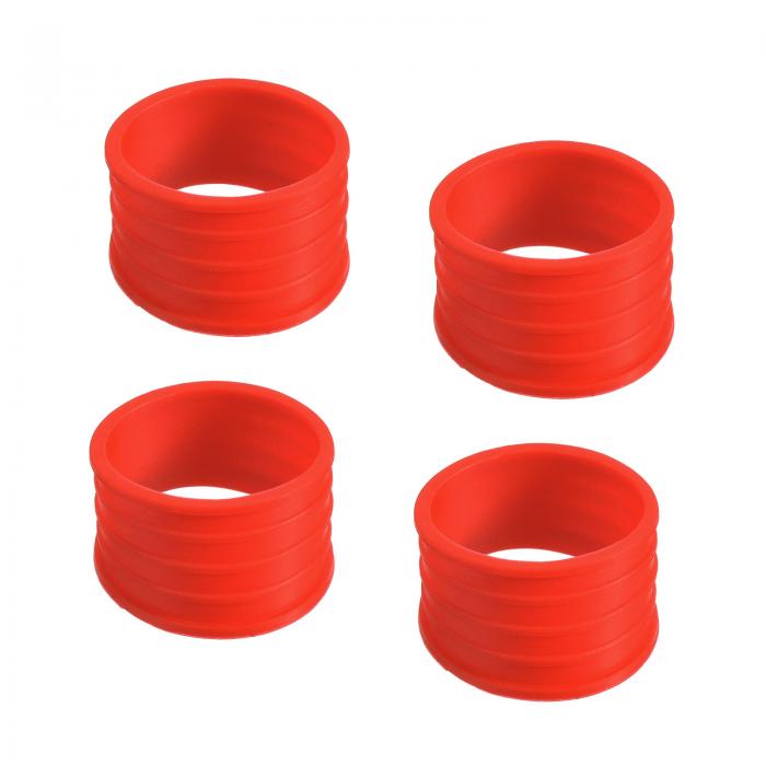 PATIKIL バドミントンラケットハンドルグリップリング 4個 ラケットフィックスリンググリップ バンドラ..