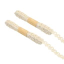 PATIKIL 2 M クラフト用黄麻リボン ジュートリボン 2ロール レースクラフトリボン ナチュラル ジュートロープ紐 ギフトラッピング ウェディング ホームデコレーション用 スタイル7(3)