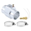 ACROPIX 12V/24Vユニバーサルウォーターテンプセンサーキット 1/8"NPT 1.34"シルバートーンアダプター180'Fオン-165'Fオフ 自動車ラジエーター&エンジン冷却用