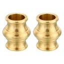 PATIKIL 22x25 mm ソリッド真鍮ランプネック 2個 ねじ切り 真鍮スピンドル スリップランプフィニアルパイプカップリング ランプ装飾用