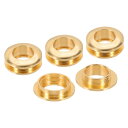 PATIKIL 10mm(2/5インチ) ソリッド真鍮製ホールアイレット 4個 アーク表面自己裏打ちグロメット シューズ 衣類 クラフト バッグ レザークラフト用 ライト金色