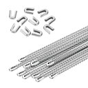 PATIKIL 10個13.7"304ステンレススチールメタル螺旋コルセットボニング 6mmボニングチップ10個付き コルセット 縫製 衣装作り フープスカート 襟作りに適しています(6mm幅)