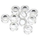 PATIKIL 13 mm LED凸レンズ 10個 90度光線角度 アクリル LED光学凸コンデンサレンズ 1W 3W LEDランプビーズ熱線カメラ用 透明(3)