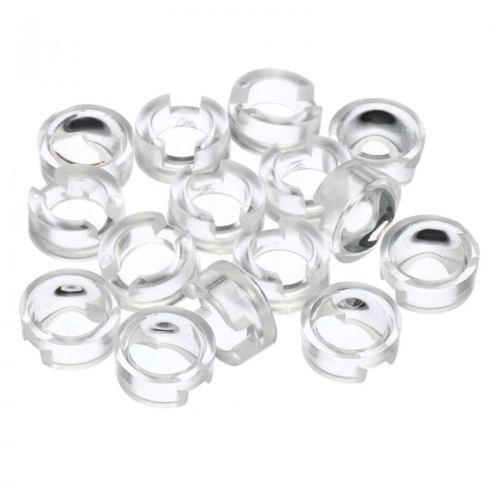 PATIKIL 13 mm LED凸レンズ 15個 100度光線角度 アクリル LED光学凸コンデンサレンズ 1W 3W LEDランプ..