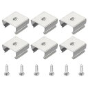 ロープライト取り付けクリップ 壁チャンネル取り付けホルダーのアクセサリ 13 mm~15 mm LED ネオン ストリップ用 ステンレス鋼 50個入り(3)