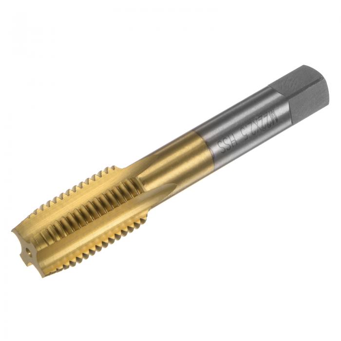 メートルねじタップ ネジマシンタップ タップねじ切りタッピング補修工具 H2チタンコート HSS-CO M35高速度鋼 ストレートフルート マシンスクリュー 機...