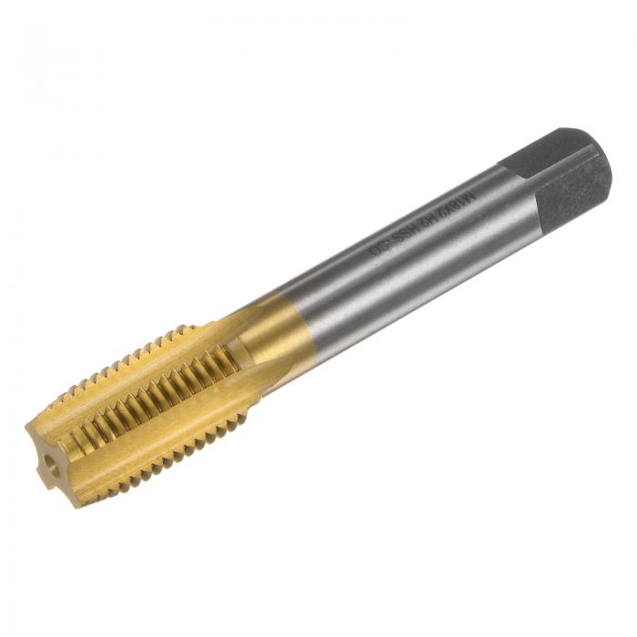 メートルねじタップ ネジマシンタップ タップねじ切りタッピング補修工具 H2チタンコート HSS-CO M35高速度鋼 ストレートフルート マシンスクリュー 機...