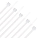 ナイロンケーブルタイ?100mmセルフロックジップタイ?3 mm幅?250個 ホワイト 4 x 0.12インチ(L * W)