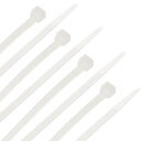ナイロンケーブルタイ?500mmセルフロックジップタイ?5mm幅?50個 ホワイト 16 x 0.2インチ(L * W)
