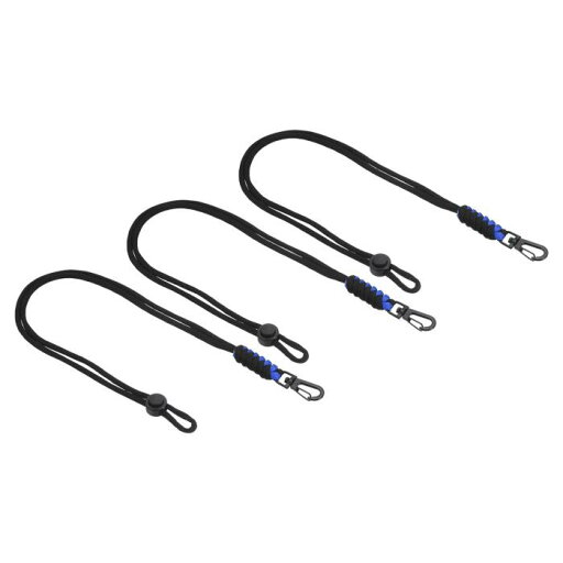PATIKIL バッジランヤード スナップフック付き 48 cm 3個 編みこみ ネックキーホルダーストラップ 調節可能なコードロック 鍵 ホイッスル 財布用 ブルー PATIKIL バッジランヤード スナップフック付き 48 cm 3個 編みこみ ネックキーホルダーストラップ 調節可能なコードロック 鍵 ホイッスル 財布用 ブルー