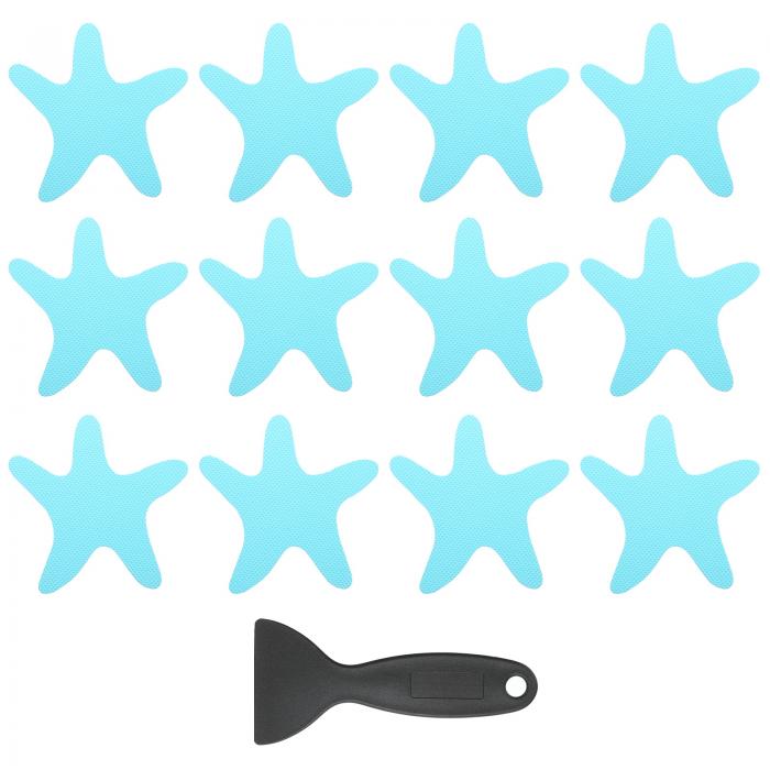 PATIKIL 12個の滑り止めバスタブステッカー スクレイパー付きの防滑シャワーステッカー バスルームシャ..