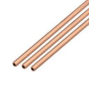 銅丸管パイプ 外径3 mm×内径2mm 長さ500mm 3個